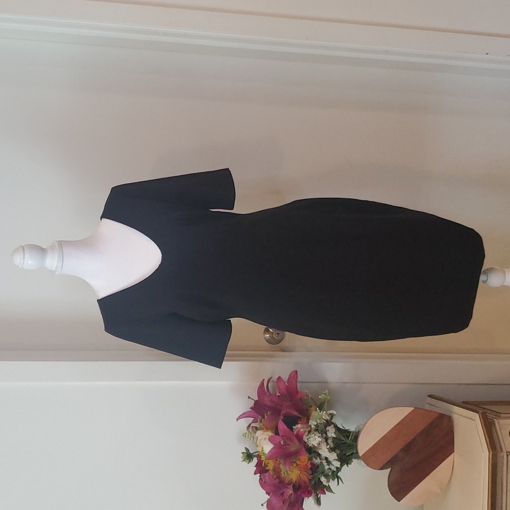 Nordstrom Halogen Midi black Dress (Like New)